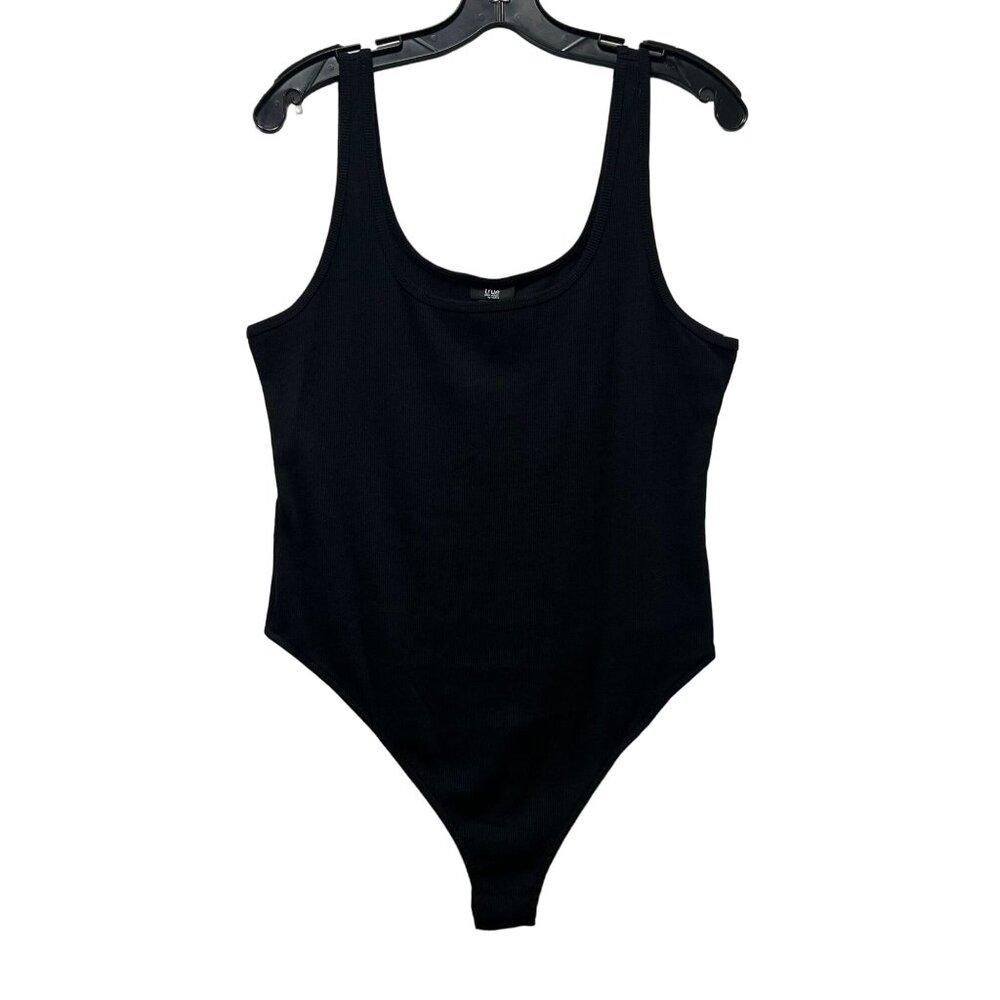 True - Women's Sleeveless Bodysuit - Black - 2X